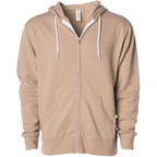 INDEPENDENT AFX90UNZ-P2, Afx90unz - Unisex Zip Hooded Sweatshirt (turquoise), Sandstone