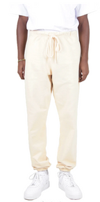 SHAKA WEAR Los Angeles Garment Dye Sweatpants, - 13.5 Oz, Cream