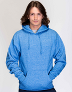 Milltex Sportswear 767, Adult Unisex Marled Premium Hoodie, Royal Marled