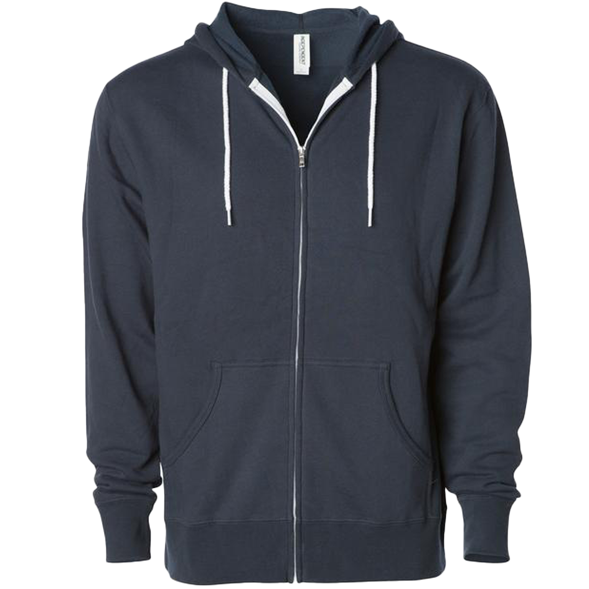 INDEPENDENT AFX90UNZ-P1, Afx90unz - Unisex Zip Hooded Sweatshirt (colors F-s), Slate Blue