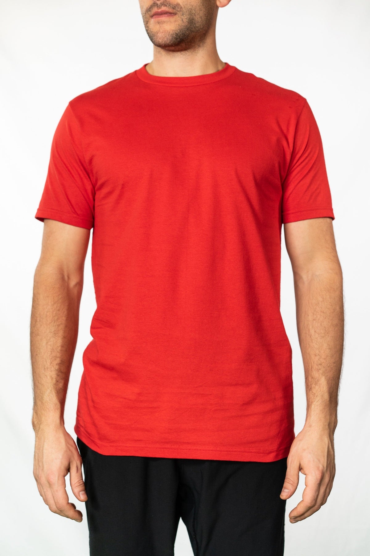 OPTIMA 47151-P1, 47151 - Men's Premium Tee (colors A-c), Fuji Red