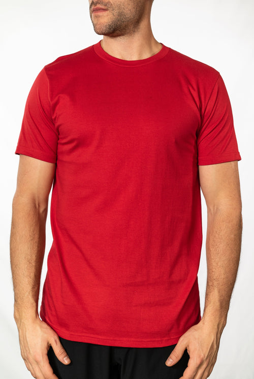 OPTIMA 47151-P1, 47151 - Men's Premium Tee (colors A-c), Mountain Red