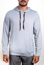 SEVEN TIDES STLSTT09, Tech Slub Ls Hood, Heather Grey