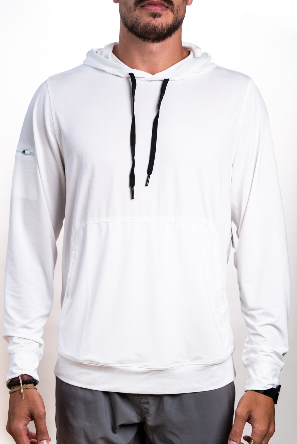 SEVEN TIDES STLSTT09, Tech Slub Ls Hood, White