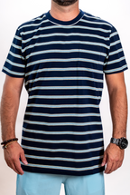 SEVEN TIDES STSSC15, Surf Stripes Ss Crew, Navy