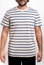 SEVEN TIDES STSSC15, Surf Stripes Ss Crew, White