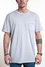 SEVEN TIDES STSSC14, Pigment Dyed Pocket Tee, Grey