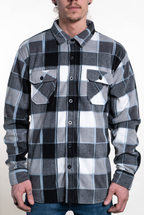 SEVEN TIDES STLSF45, El Capitan Polar Fleece Flannel, Black