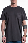 SEVEN TIDES STSSC14, Pigment Dyed Pocket Tee, Black