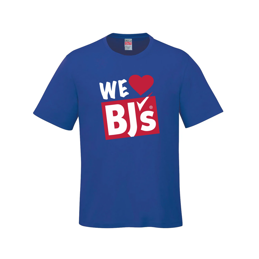 The Ultimate Fan Statement: "We ❤️ BJ's" Royal Blue Tee
