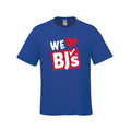 The Ultimate Fan Statement: "We ❤️ BJ's" Royal Blue Tee