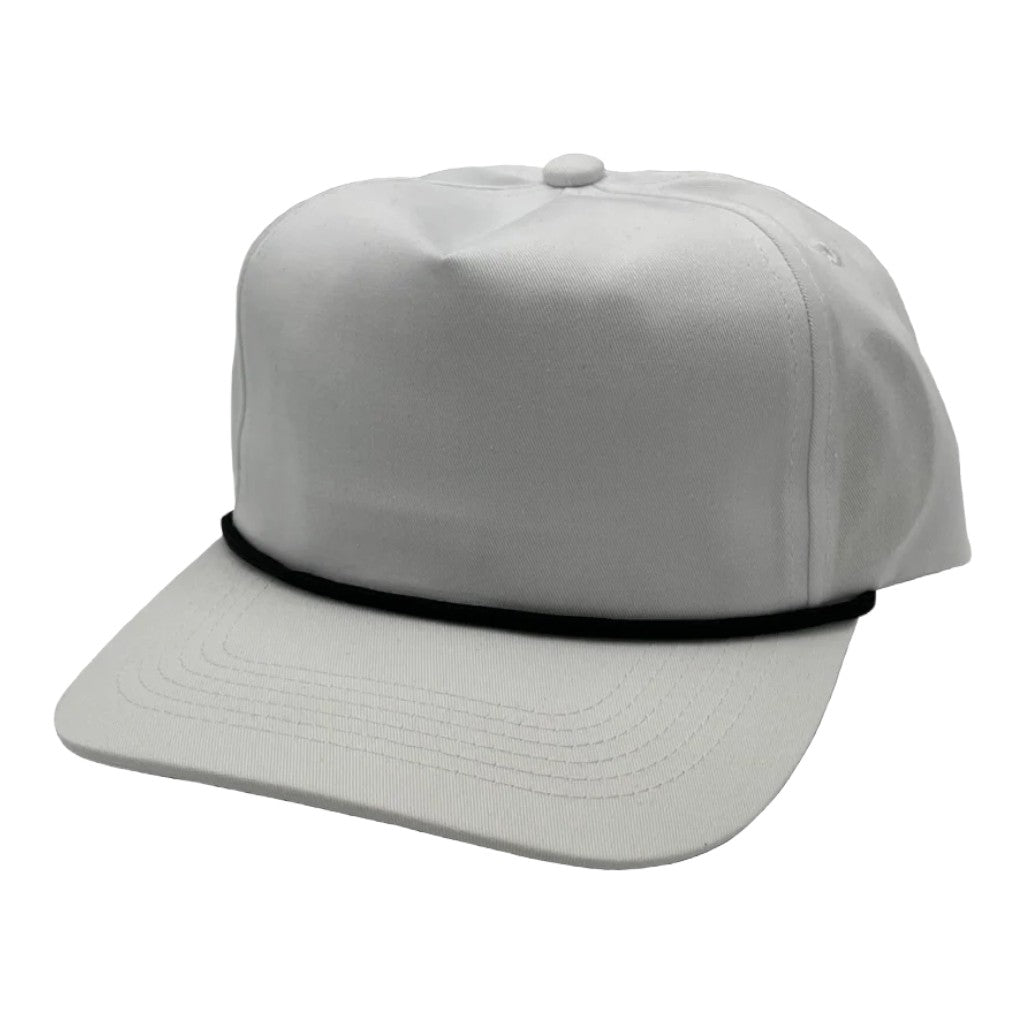 NISSI CAPS GNV-228GF, Golf Cap, White With Black String
