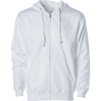 INDEPENDENT SS4500Z, Midweight Zip Hooded Sweatshirt, White