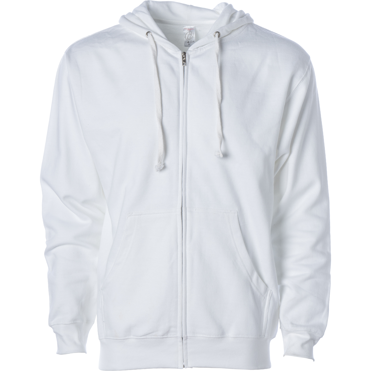 INDEPENDENT SS4500Z, Midweight Zip Hooded Sweatshirt, White