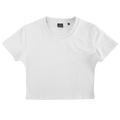 AXISM 7013, Woman Dri Ease Crop Top, White