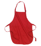 ATC Everyday Collection A100, Full Length Apron With Soil Release, Red