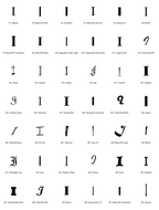 Pick your font - all 42 typefaces for letter I (preview)
