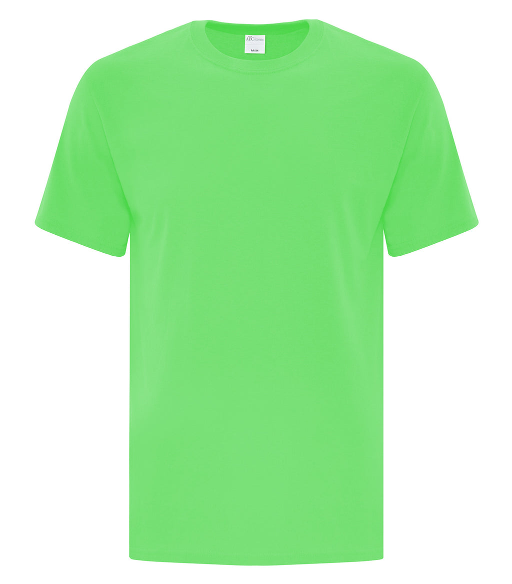 ATC Everyday Collection ATC1000, Cotton Tee, Neon Green**