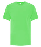 ATC Everyday Collection ATC1000, Cotton Tee, Neon Green**