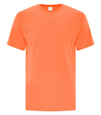 ATC Everyday Collection ATC1000, Cotton Tee, Neon Orange Heather**