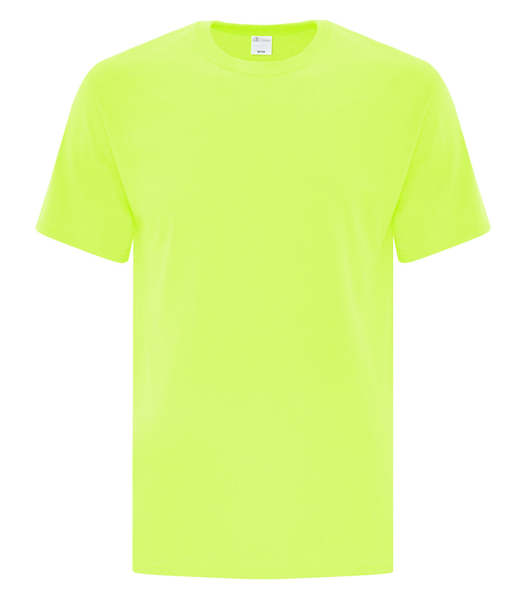 ATC Everyday Collection ATC1000, Cotton Tee, Neon Yellow**