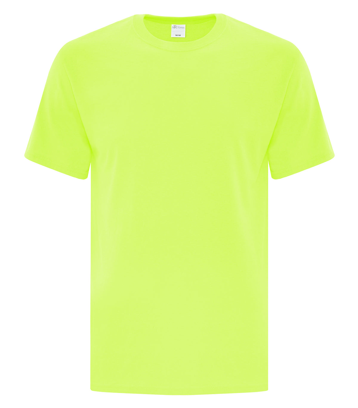 ATC Everyday Collection ATC1000, Cotton Tee, Neon Yellow**