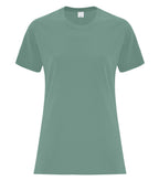 ATC Everyday Collection ATC1000L, Cotton Ladies' Tee, Laurel Green