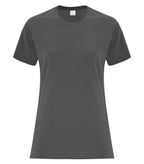 ATC Everyday Collection ATC1000L, Cotton Ladies' Tee, Charcoal