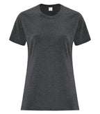 ATC Everyday Collection ATC1000L, Cotton Ladies' Tee, Dark Heather Grey**