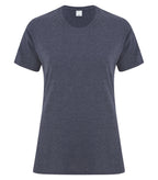ATC Everyday Collection ATC1000L, Cotton Ladies' Tee, Heather Navy**