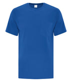 ATC Everyday Collection ATC1000P, Cotton Pocket Tee, Royal