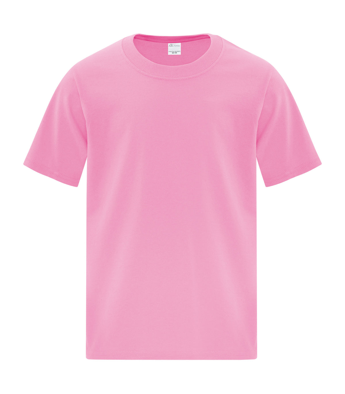 ATC Everyday Collection ATC1000Y, Cotton Youth Tee, Candy Pink