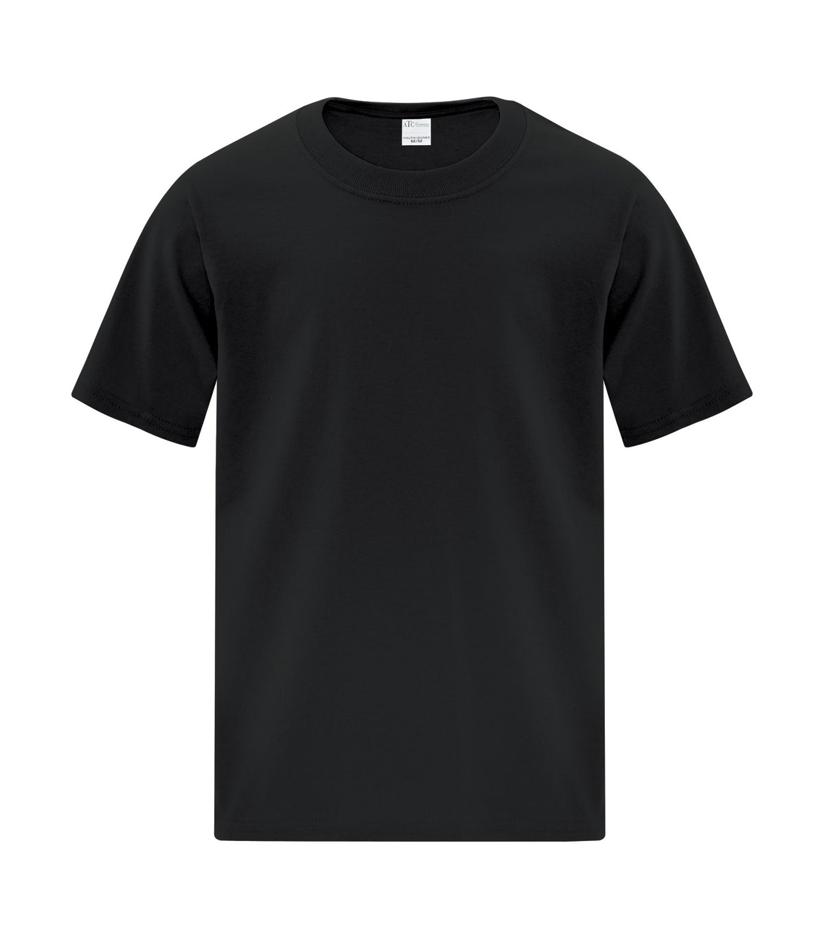 ATC Everyday Collection ATC1000Y, Cotton Youth Tee, Black