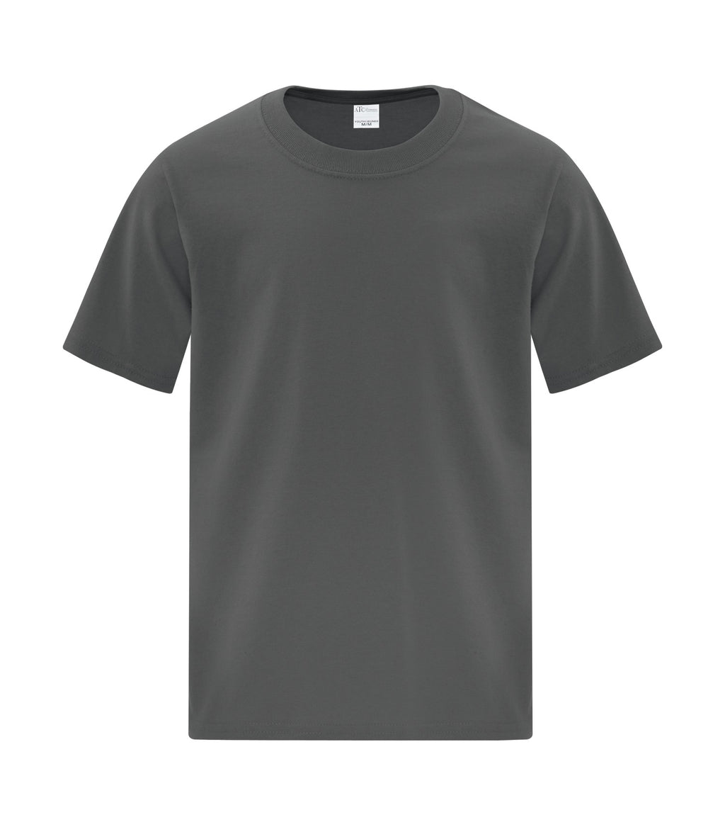 ATC Everyday Collection ATC1000Y, Cotton Youth Tee, Charcoal