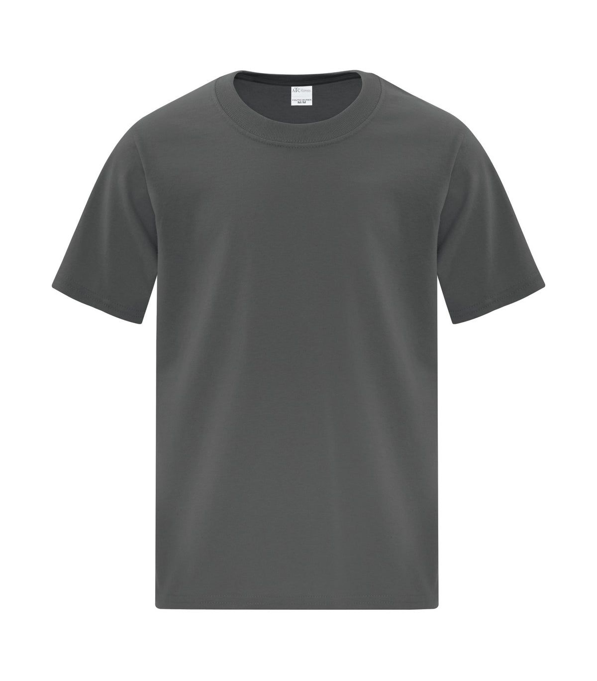 ATC Everyday Collection ATC1000Y, Cotton Youth Tee, Charcoal