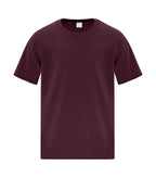 ATC Everyday Collection ATC1000Y, Cotton Youth Tee, Maroon