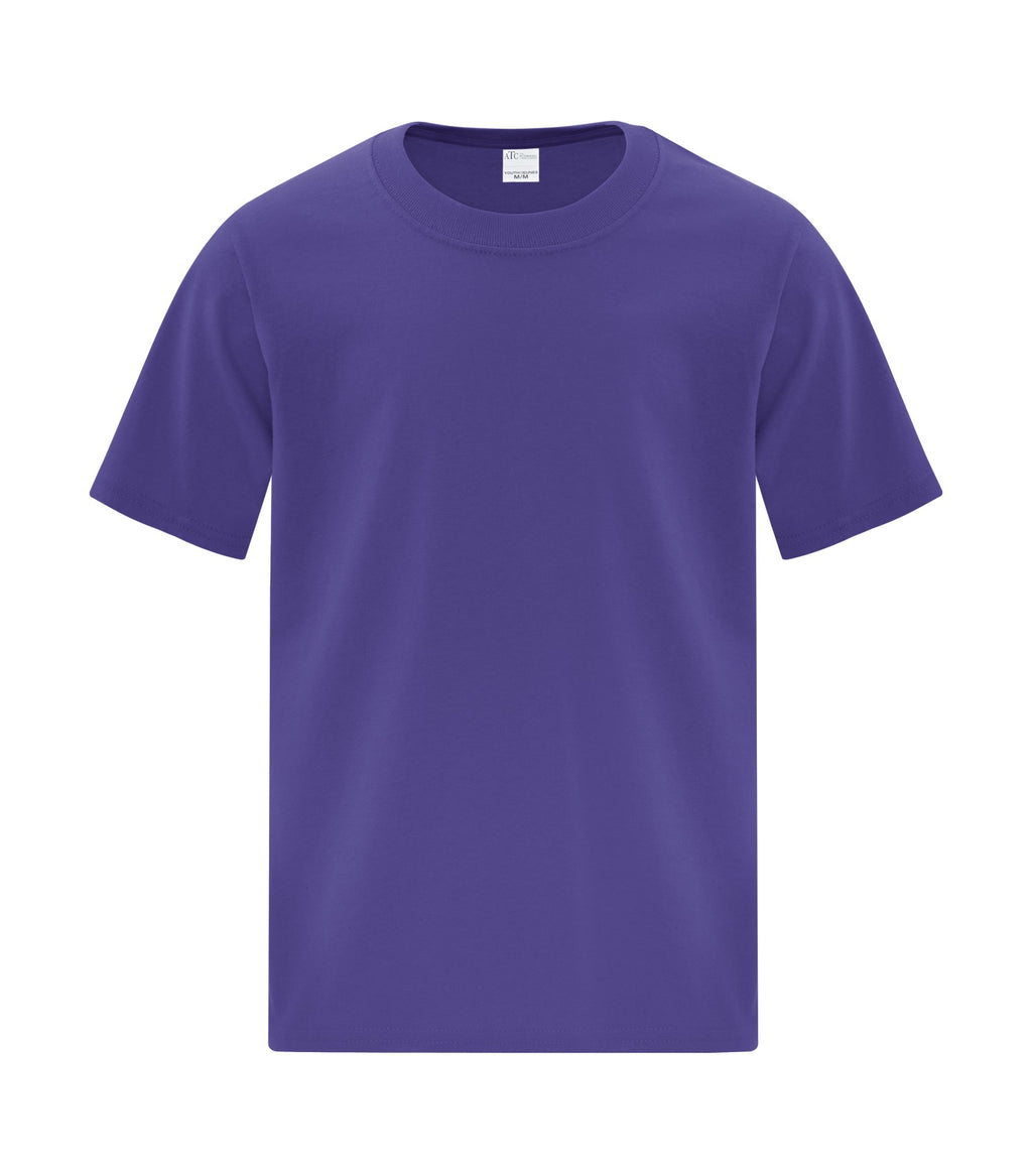 ATC Everyday Collection ATC1000Y, Cotton Youth Tee, Purple