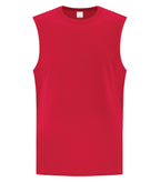 ATC Everyday Collection ATC1002, Cotton Sleeveless Tee, Red