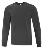 ATC Everyday Collection ATC1015, Cotton Long Sleeve Tee, Team Charcoal