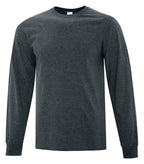 ATC Everyday Collection ATC1015, Cotton Long Sleeve Tee, Team Dark Heather**