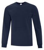 ATC Everyday Collection ATC1015, Cotton Long Sleeve Tee, Team Navy
