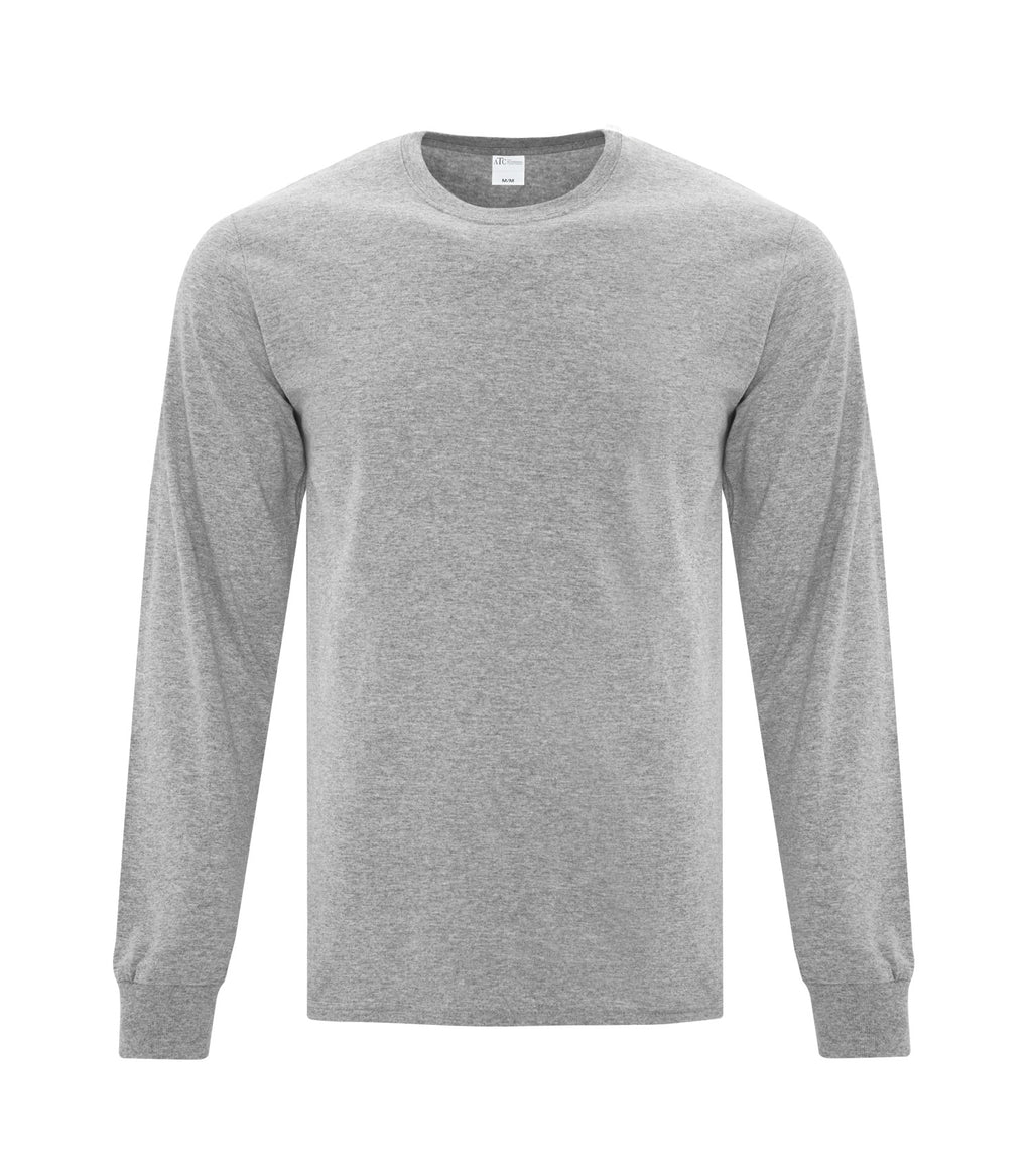 ATC Everyday Collection ATC1015, Cotton Long Sleeve Tee, Athletic Heather*
