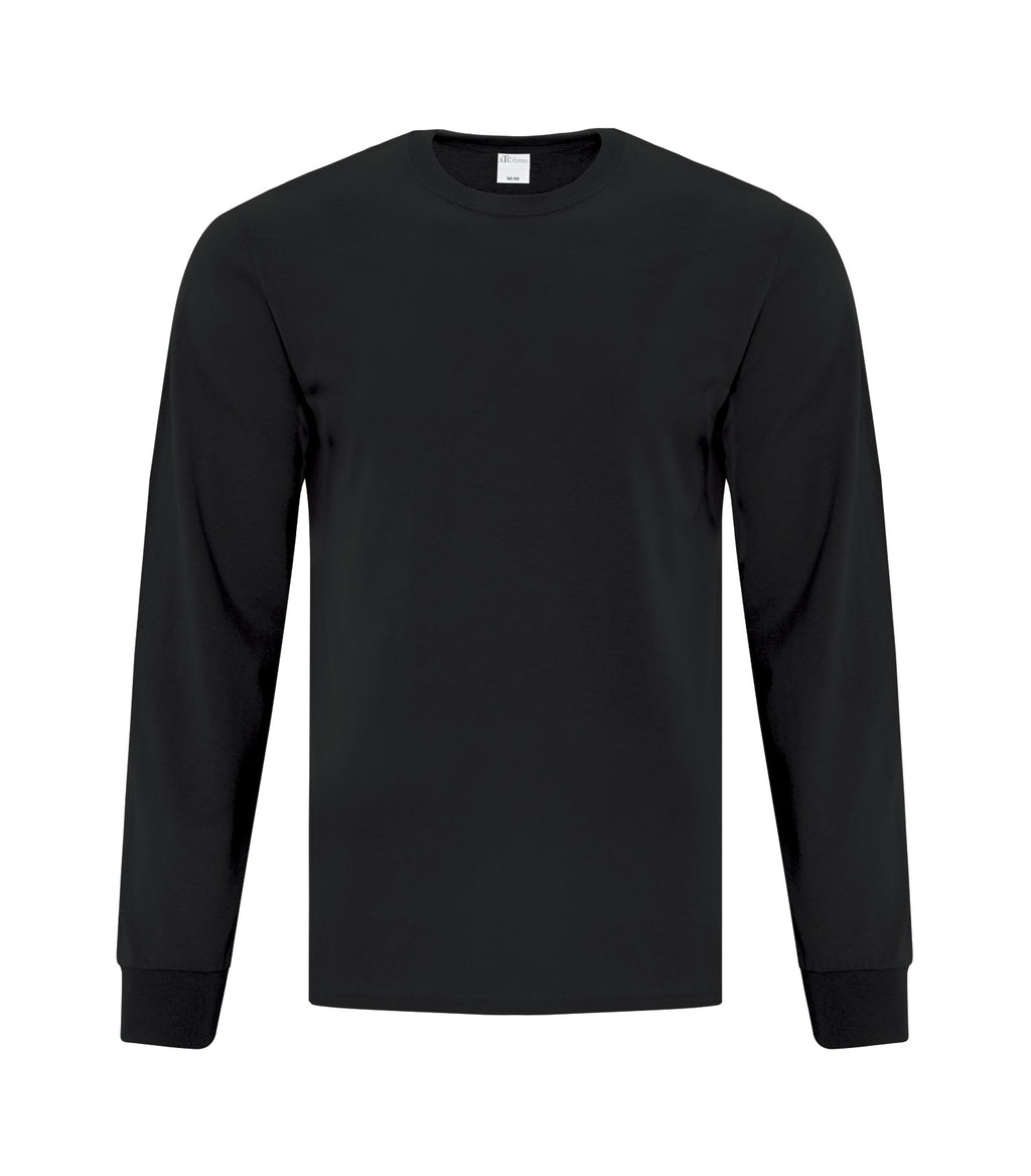 ATC Everyday Collection ATC1015, Cotton Long Sleeve Tee, Black