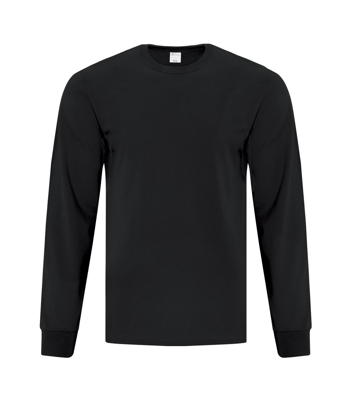 ATC Everyday Collection ATC1015, Cotton Long Sleeve Tee, Black
