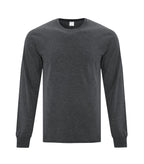 ATC Everyday Collection ATC1015, Cotton Long Sleeve Tee, Dark Heather Grey**