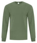 ATC Everyday Collection ATC1015, Cotton Long Sleeve Tee, Fatigue Green