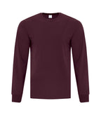 ATC Everyday Collection ATC1015, Cotton Long Sleeve Tee, Maroon