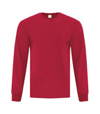 ATC Everyday Collection ATC1015, Cotton Long Sleeve Tee, Red