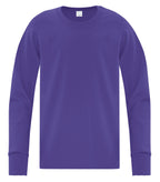 ATC Everyday Collection ATC1015Y, Cotton Long Sleeve Youth Tee, Purple