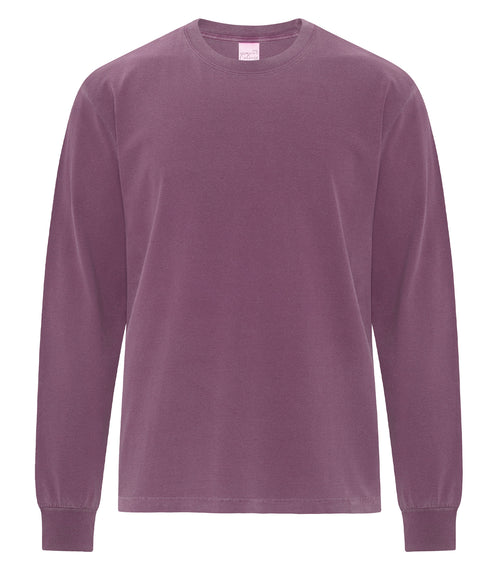 ATC Authentic Colours ATC1715, Garment-dyed Heavyweight Long Sleeve Tee, Berry